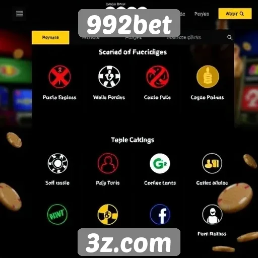 Análise das funcionalidades do site de jogos 992bet